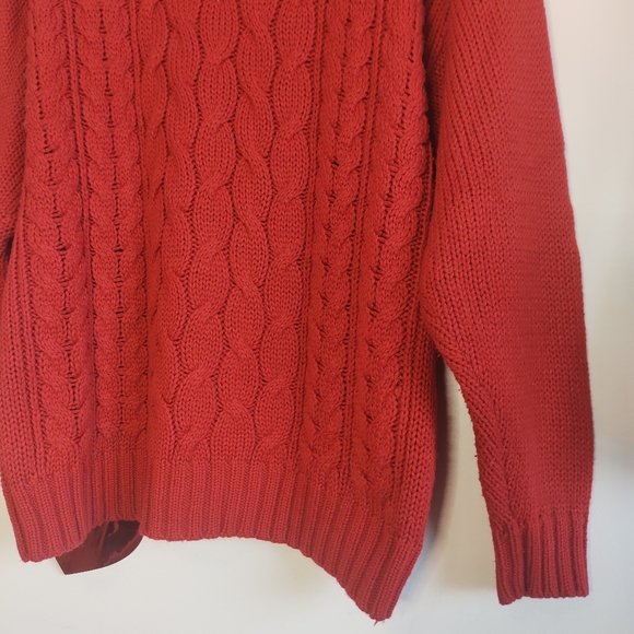 Vintage 90s Cable Knit Crew / Jumper - Picture 3 of 10